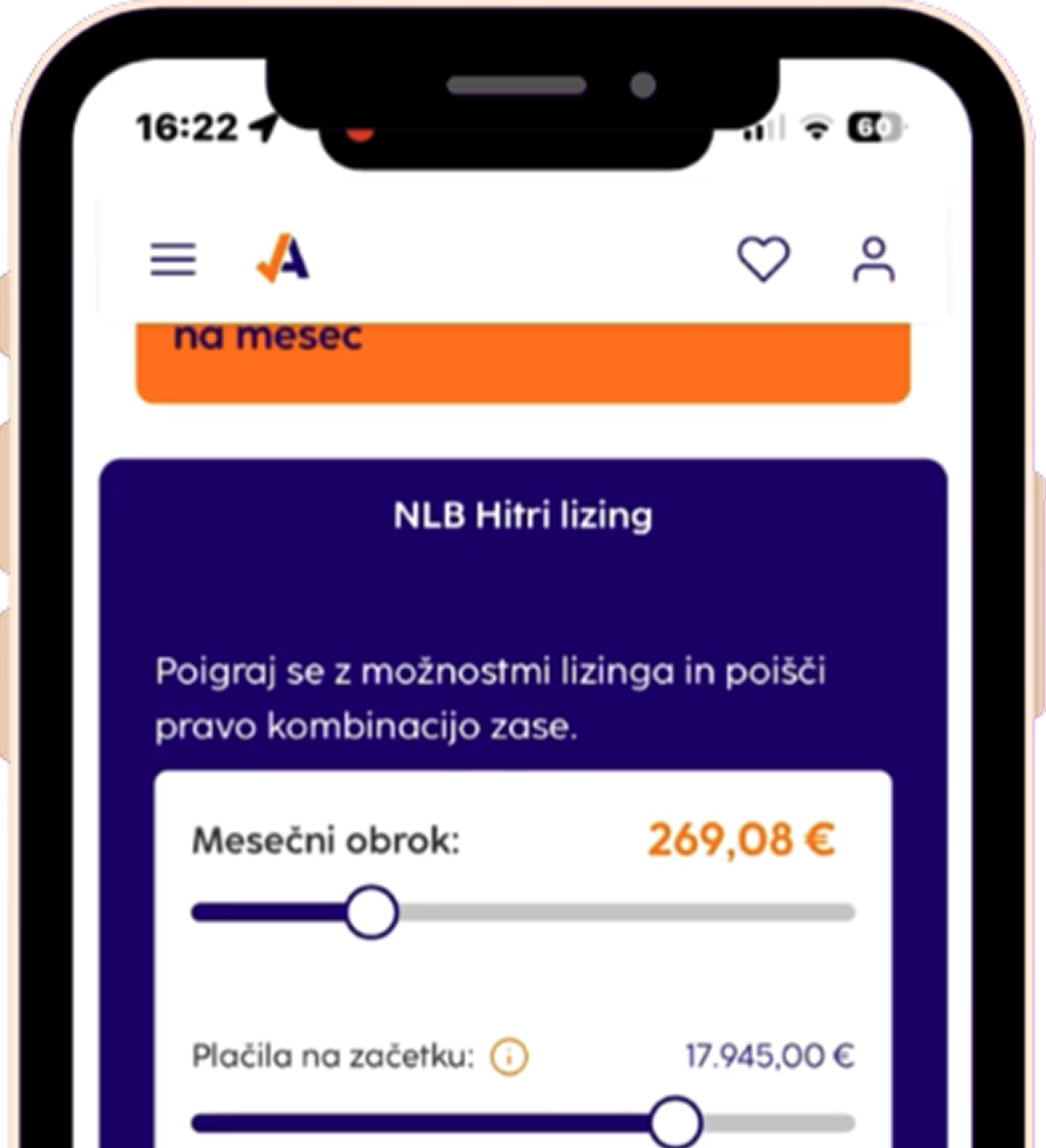 NLB Hitri lizing v mobilni aplikaciji doberavto.si
